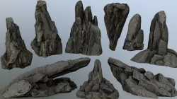 rocks  3D model