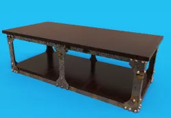 Rustic Cofe Table 3D model