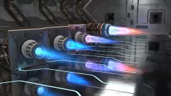 Sci Fi plasma engines and exhausts 3D model