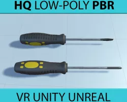 screwdriver Low-poly  3D model