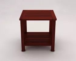 SIDE TABLE---Double square and wooden lath 3D model