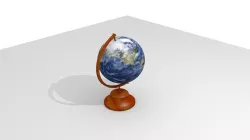 Simple Globe Low-poly  3D model