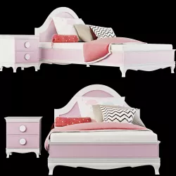 Slobodian Workshop Iris Bed set 3D model