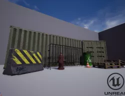 Small PBR Industrial Game Asset Pack Low-poly  3D model