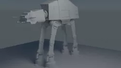 Star Wars AT-AT Reddy for Rigging 3D model