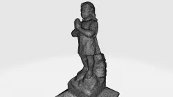 Statue in prayer 3D model