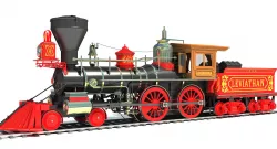 Steam Locomotive 3D model