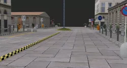 Street low poly vray 3D model