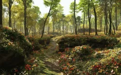 Sweet spring in Vue 3D model