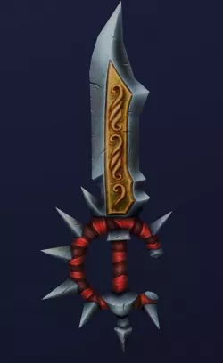 Sword Hand Painted Low-poly  3D model