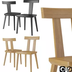 T-Coffee and Milano Chair by Sipa 3D model