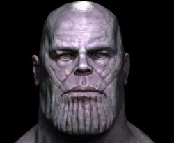 thanos 3D model head 3D model