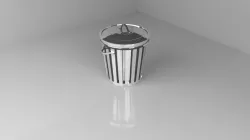 Trashcane 3D model