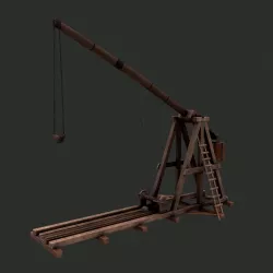 Trebuchet Low-poly  3D model