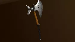 Two sided heavy axe Low-poly  3D model