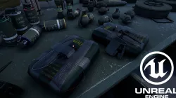 UE4 - Knives Explosives and Ammunition - Military Props Pack Low-poly  3D model