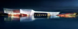 Urban geological and cultural exhibition center 3D model
