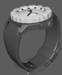 WATCH obj fbx dae mb ma texture file Low-poly  3D model