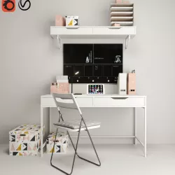 Workplace set 3D model