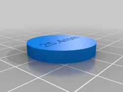 25.4mm calabration Coin