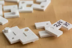 3D Printer Calibration Piece With Pegs