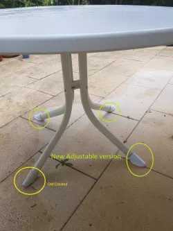 adjustable Table Foot (Brand unknown)