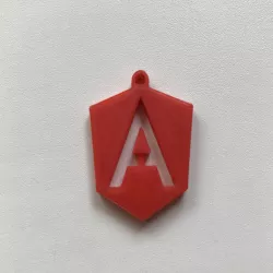 Angular Logo Keychain