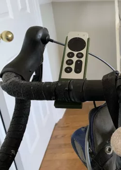 Apple TV Remote Holder for Bicycle Handlebar