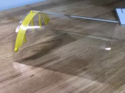Ball cap face shield