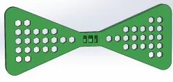 Bowtie with holes