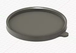 Cat Food Can Lid (75mm) with tab