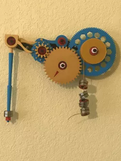 Clockwork using Galileo's Escapement
