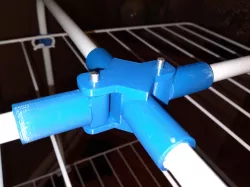 Cloth dryer hook and hinge