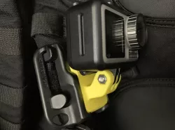 Compact action cam mount for Spider Holster SpiderLight backpack adapter
