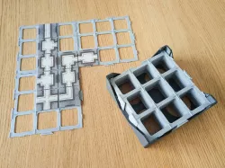 Customizable board game (Carcassonne) tile grids