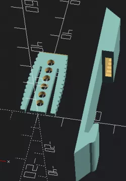 DIN Rail Clip Openscad Model