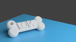 Dog Bone Keychain