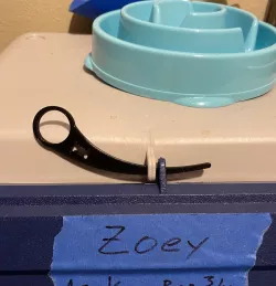 Dog food bin security