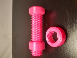 Double threaded bolt