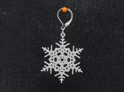 Earrings Snowflake 1