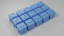 Educational Interlocking Number Blocks Toy