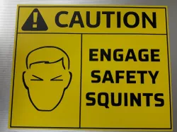 Engage safety squints (stl and pdf for laser engraving or vinyl cutting)