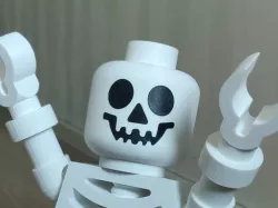 face decal for giant lego skeleton