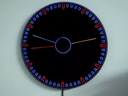 Fiberoptic LED Hybrid Wall Clock (40cm) v6.1
