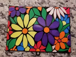 Flower mosaic - color print