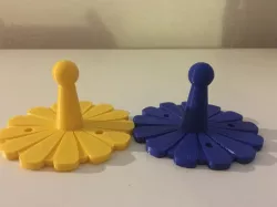 Flower towel holder