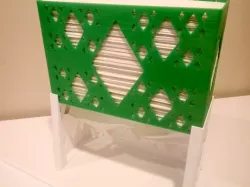 Folded towel holder