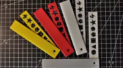 Foldout Stencil Ruler
