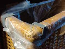 Garbage bag clip for IKEA Expedit / Kallax "basket" drawers