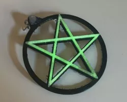 Glow In The Dark Pentagram Earrings